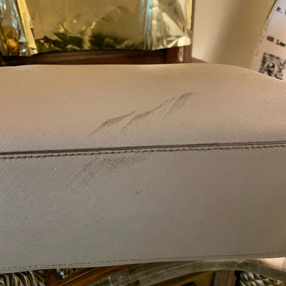 Michael Kors Kellen Saffiano Satchel Purse - Picture 8 of 16